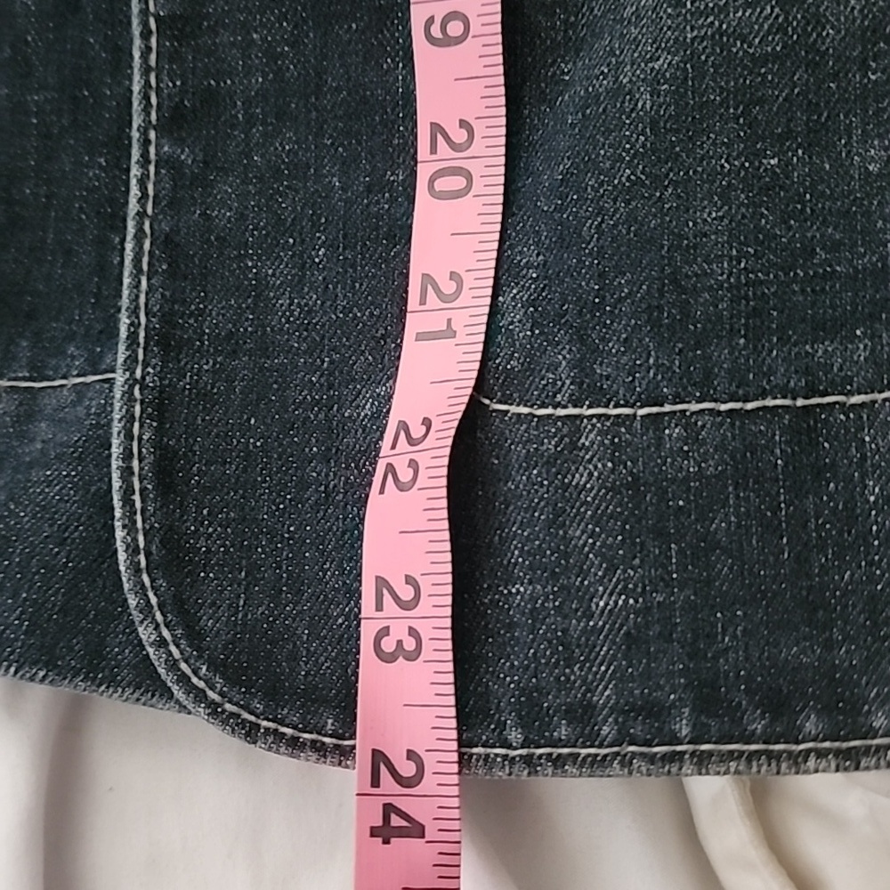 Armani Exchange Y2k Blue Denim Pencil Skirt - Picture 7 of 7